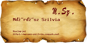 Mérész Szilvia névjegykártya